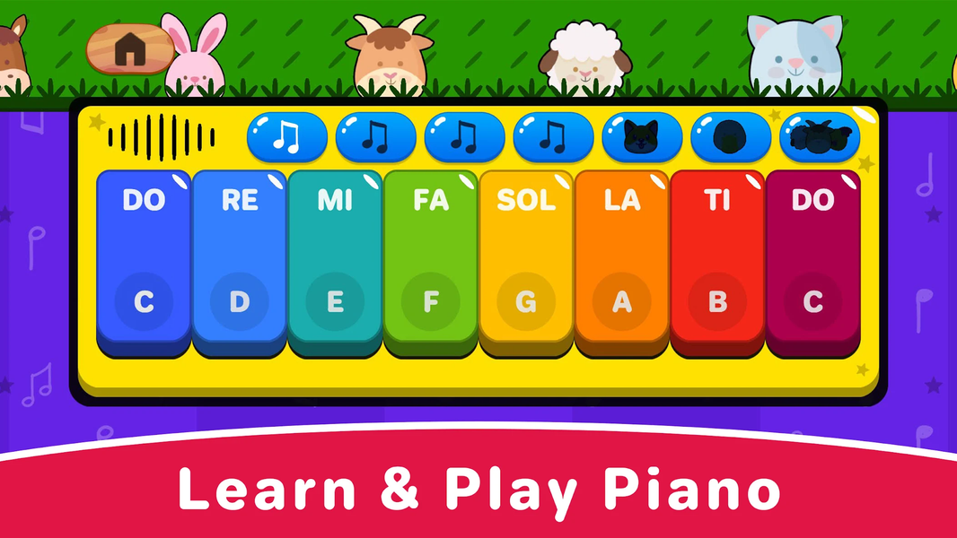 Piano for Kids - Gameplay image of android game