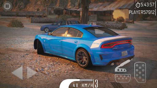 Racer king Dodge Charger SRT - Gameplay image of android game