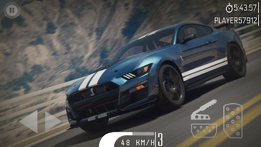 Muscle Mustang Drift & Drag - Gameplay image of android game