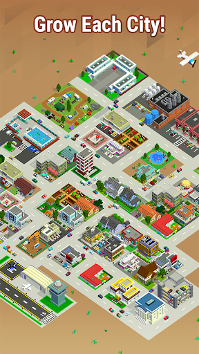 Bit City - Pocket Town Planner - Gameplay image of android game