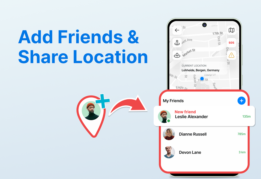 GPS Location & Phone Tracker - Image screenshot of android app