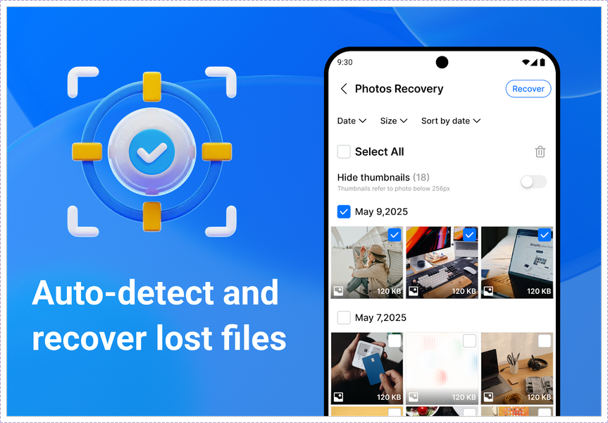 All Recovery - Photos, Videos - عکس برنامه موبایلی اندروید