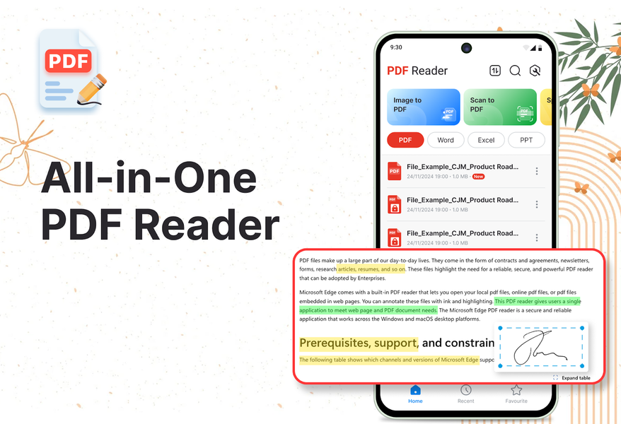 All PDF Reader & PDF Viewer - عکس برنامه موبایلی اندروید