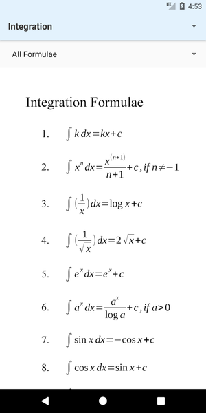 Formulas Plus - Image screenshot of android app