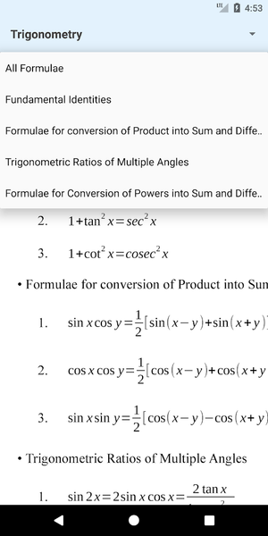 Formulas Plus - Image screenshot of android app