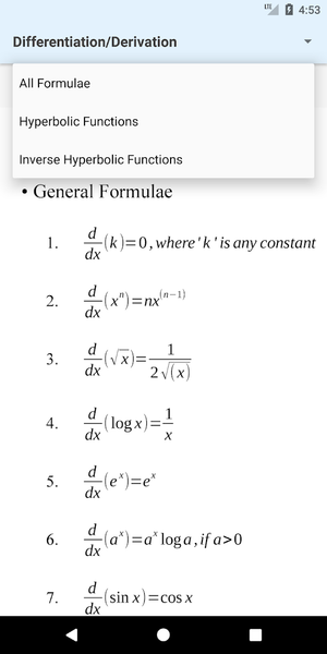 Formulas Plus - Image screenshot of android app