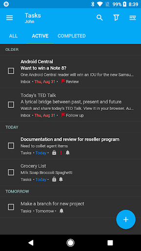 Nine - Email & Calendar - عکس برنامه موبایلی اندروید