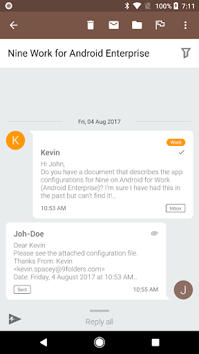 Nine - Email & Calendar - عکس برنامه موبایلی اندروید