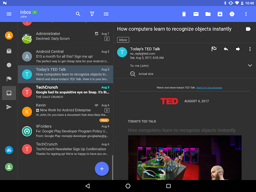 Nine - Email & Calendar - عکس برنامه موبایلی اندروید