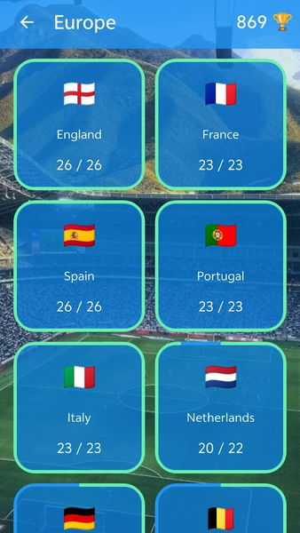 Football Collection 2025 - Gameplay image of android game