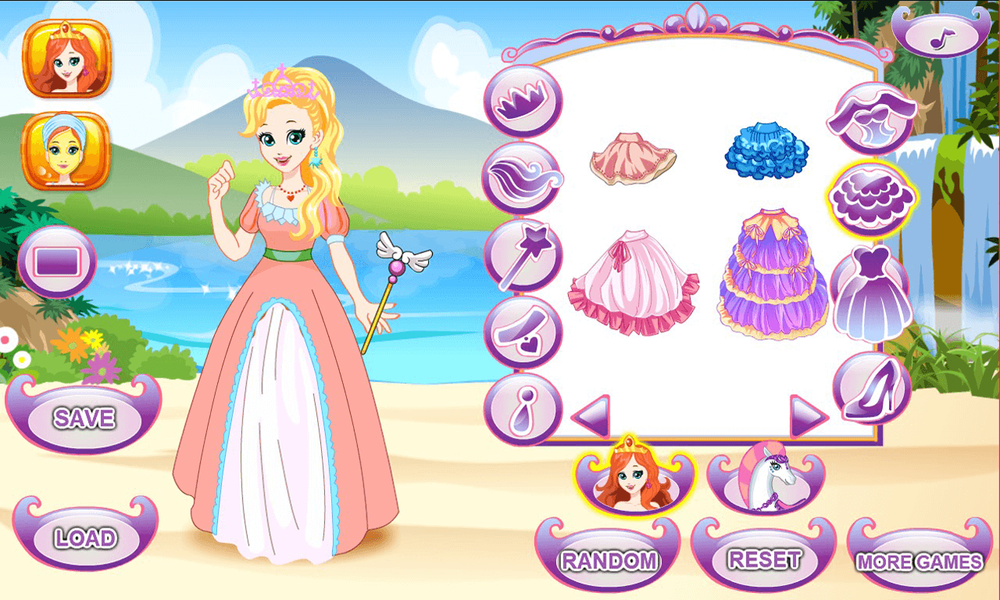 White Horse Princess Dress Up - Gameplay image of android game