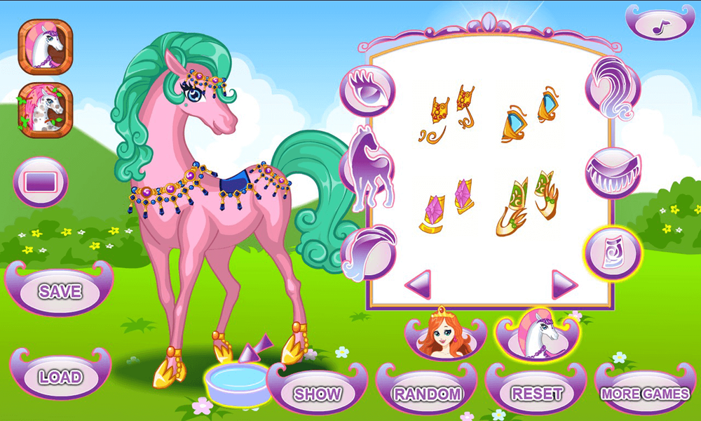 White Horse Princess Dress Up - عکس بازی موبایلی اندروید