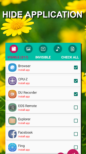 Hide application - Hide app - عکس برنامه موبایلی اندروید