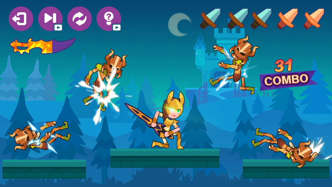 Samurai Dash-Fast Hit - Gameplay image of android game