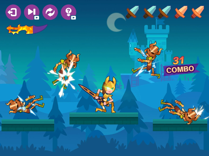 Samurai Dash-Fast Hit - Gameplay image of android game