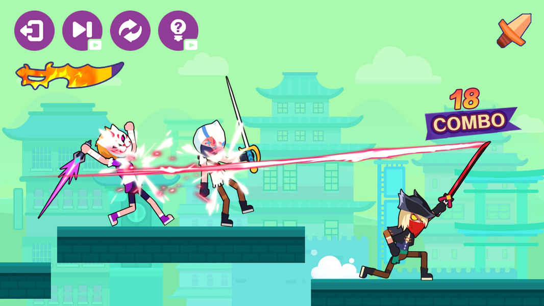 Samurai Dash-Fast Hit - Gameplay image of android game