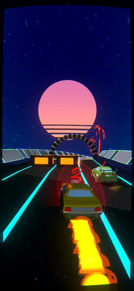 Hyper Racing: Retro Speed 3D - Gameplay image of android game