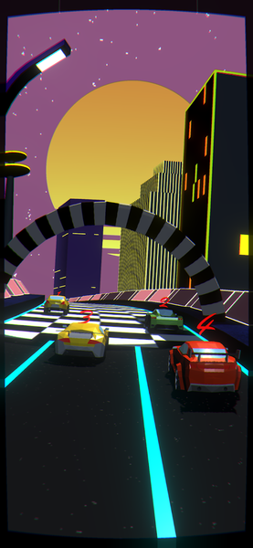 Hyper Racing: Retro Speed 3D - Gameplay image of android game