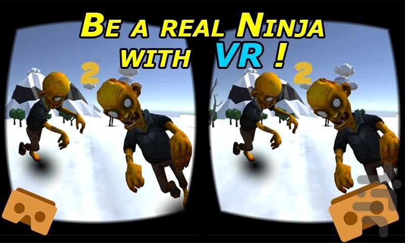 Ninja VR Zombie - Gameplay image of android game