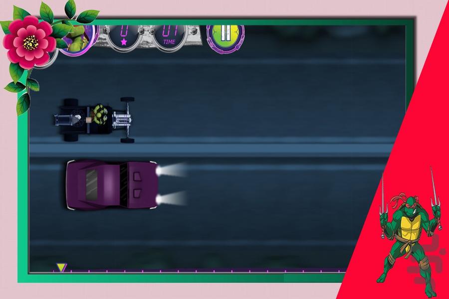 بازی ماشینی لاکپشت های نینجا - عکس بازی موبایلی اندروید