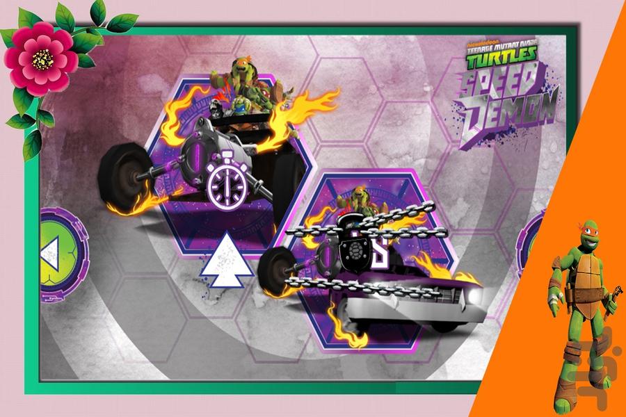 بازی ماشینی لاکپشت های نینجا - عکس بازی موبایلی اندروید