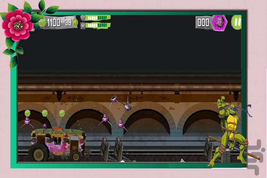 بازی ماشینی لاکپشت های نینجا - عکس بازی موبایلی اندروید