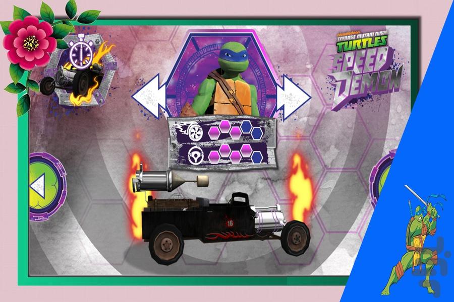 بازی ماشینی لاکپشت های نینجا - Gameplay image of android game