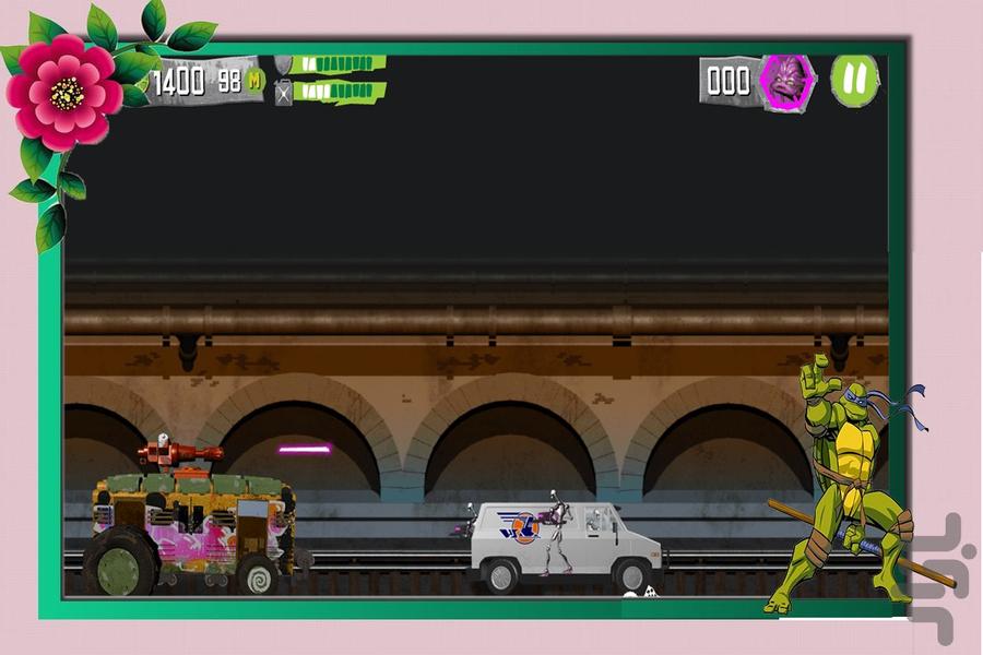 بازی ماشینی لاکپشت های نینجا - عکس بازی موبایلی اندروید