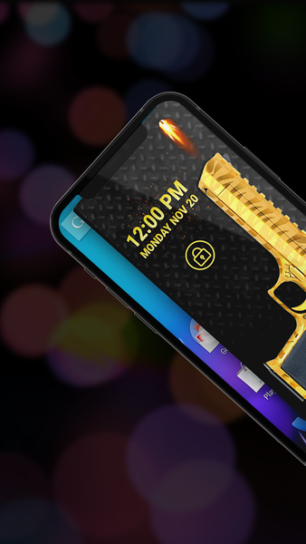 Pistol Gunfire Screen Lock - عکس برنامه موبایلی اندروید