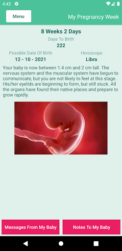 Pregnancy Tracking - Image screenshot of android app