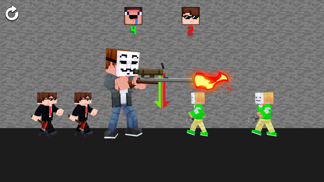 Noob Fighter ۳D: War Sandbox - عکس بازی موبایلی اندروید