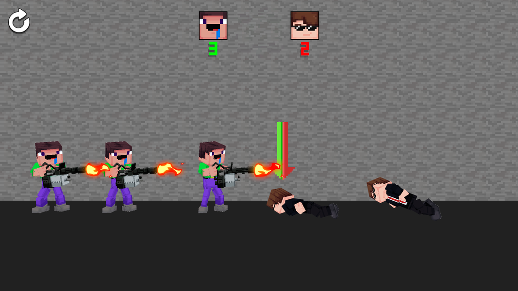 Noob Fighter ۳D: War Sandbox - عکس بازی موبایلی اندروید