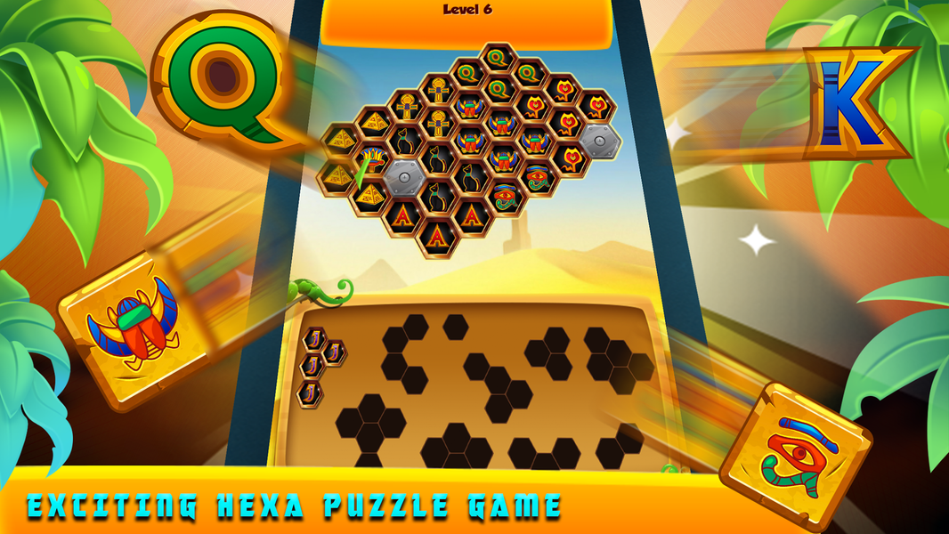 Anubis Curse - Hexa Blast - Gameplay image of android game