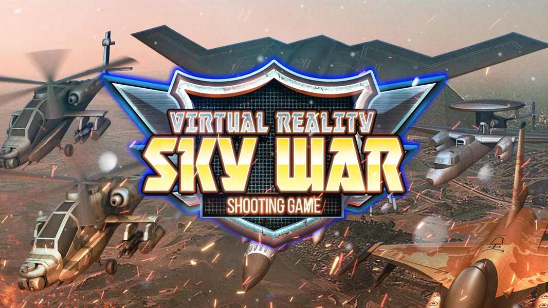 Virtual Reality SKY WAR - Gameplay image of android game