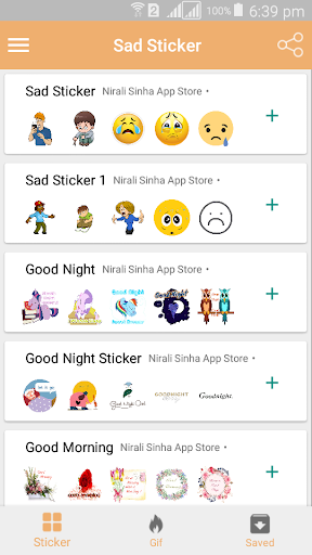 Sad Sticker Pack - WAStickerApps - Image screenshot of android app