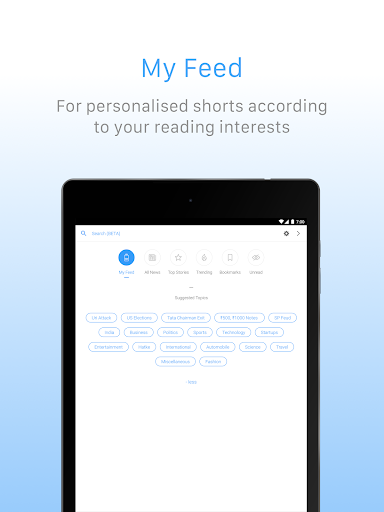 Inshorts - News in 60 words - Image screenshot of android app