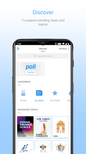 Inshorts - News in 60 words - Image screenshot of android app