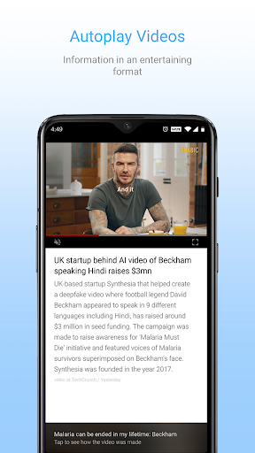 Inshorts - News in 60 words - Image screenshot of android app