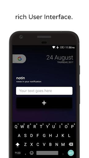 notin - notes in notification - عکس برنامه موبایلی اندروید