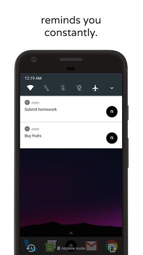 notin - notes in notification - Image screenshot of android app