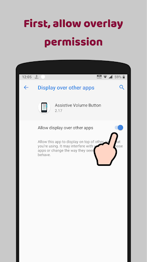 Assistive Volume Button - Image screenshot of android app