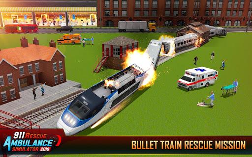 911 Ambulance Rescue City Sim - عکس بازی موبایلی اندروید