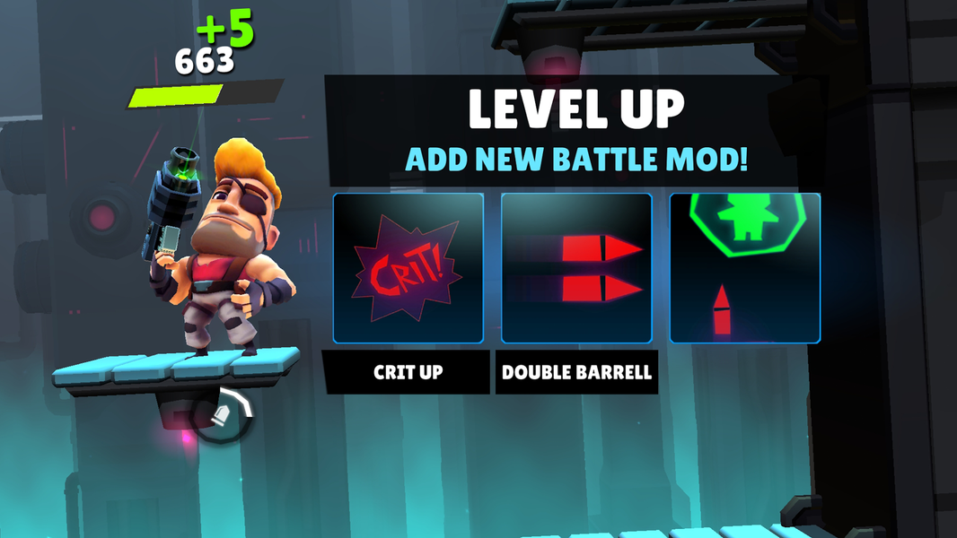 Autogun Heroes: Run and Gun - Gameplay image of android game