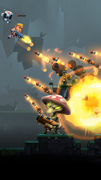 Autogun Heroes: Run and Gun - Gameplay image of android game