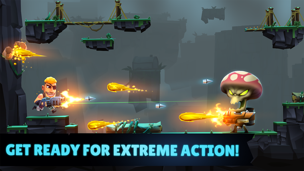 Autogun Heroes: Run and Gun - Gameplay image of android game