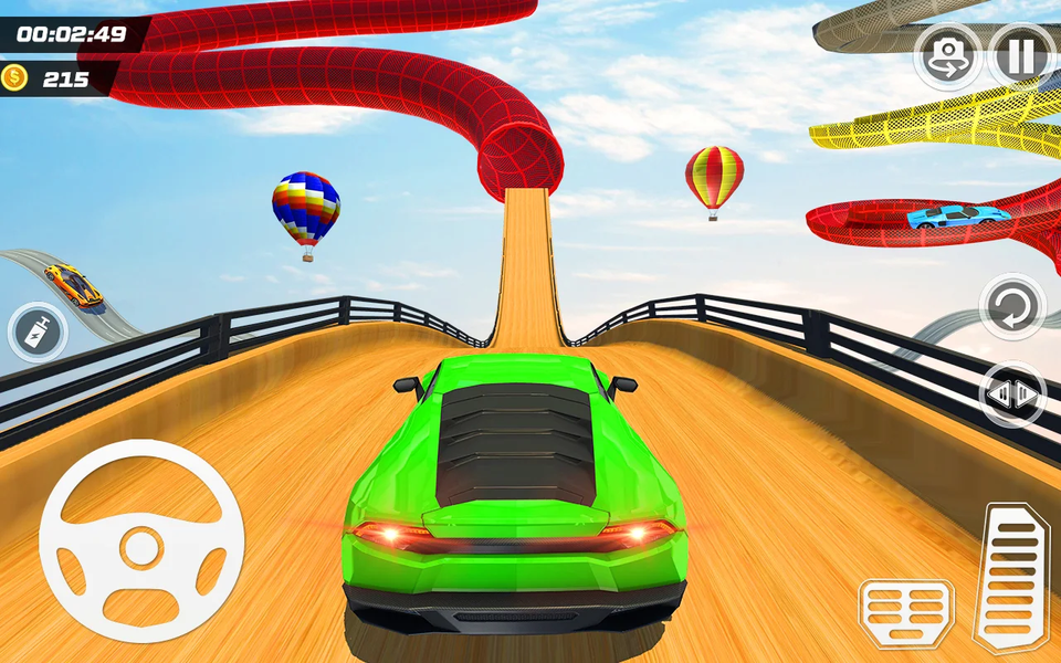 Mega Ramp Car Stunts Master 3D - Gameplay image of android game