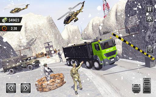 US Army Truck Driver Sim 3D - Gameplay image of android game