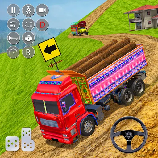 Offroad Cargo Transport Sim 3D - Gameplay image of android game