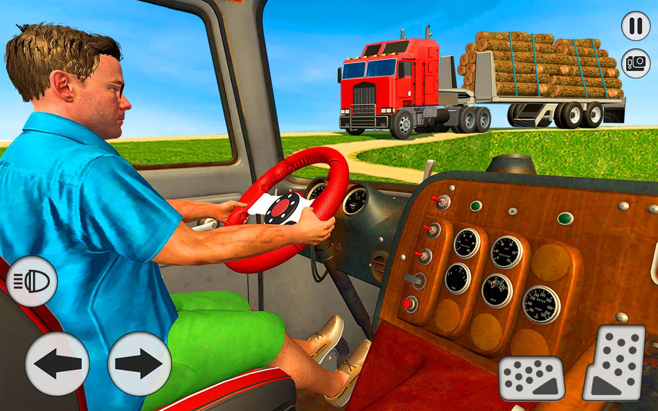 Offroad Cargo Transport Sim 3D - Gameplay image of android game
