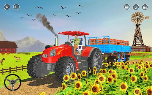 Big Tractor Farmig Sim 3D - Gameplay image of android game